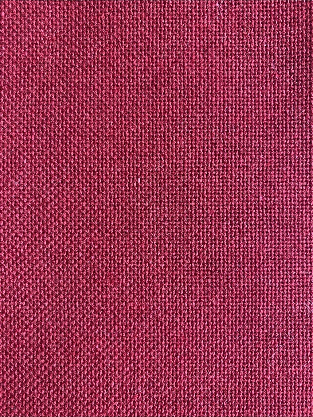 25 Count Lugana Fabric - Victorian Red